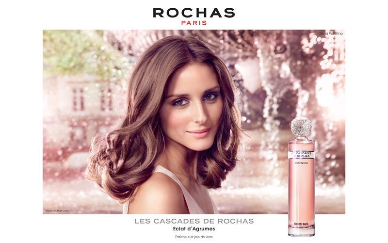 Advertisment fragrance Les Cascades de Rochas Eclat d'Agrumes